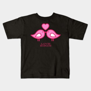 Valentine's Day Love Birds Lovebirds Kids T-Shirt